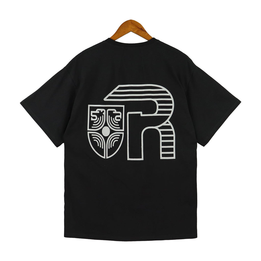 Rhude T-shirt Micro Label Letter Logo Line Pattern Short Sleeve T-shirt Loose