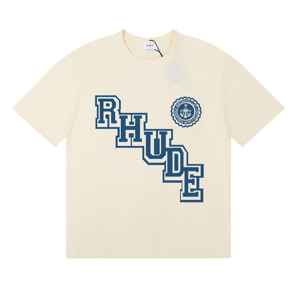 Rhude T-shirt Ski Theme Letter Print Short Sleeve T-shirt