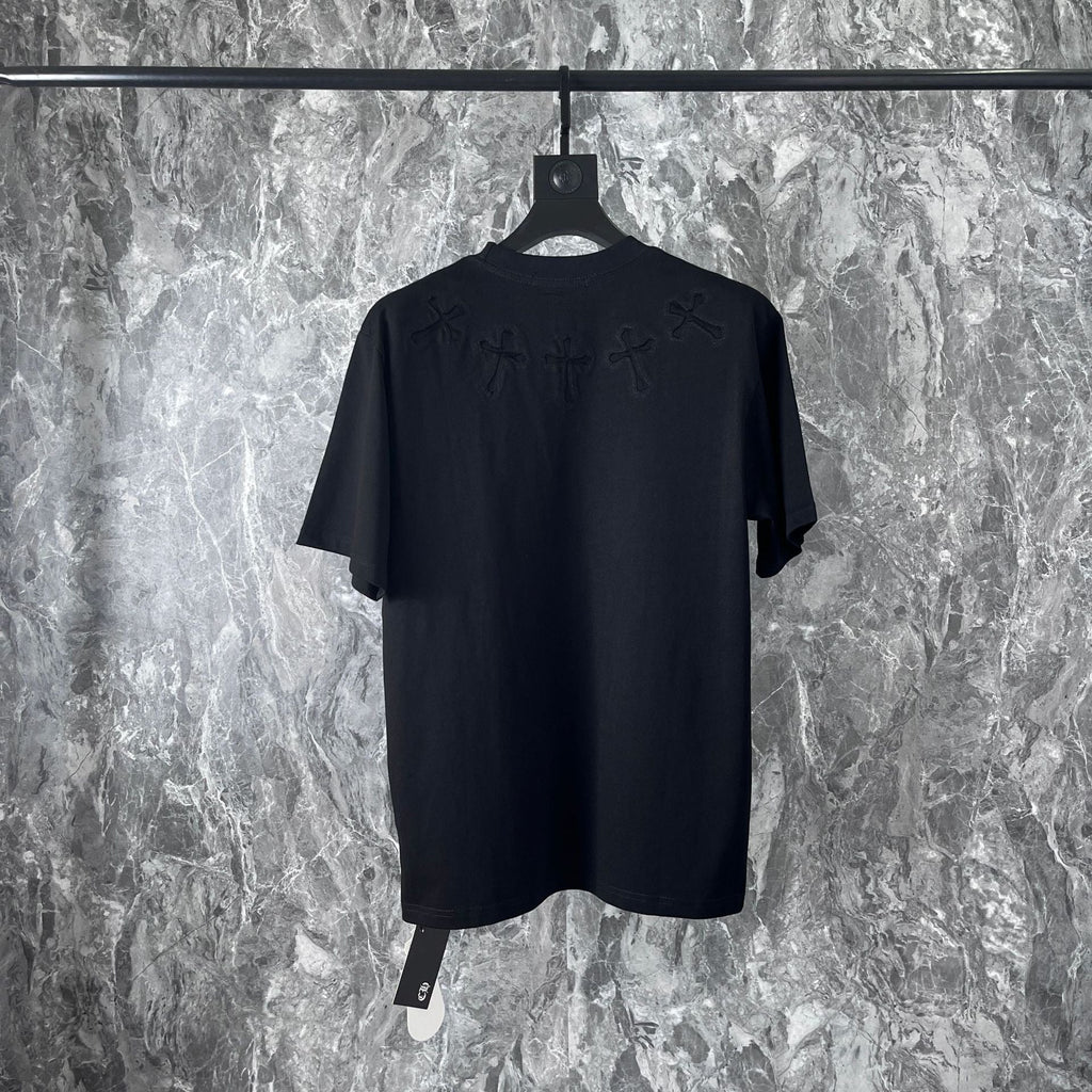 Chrome Heart T Shirts Cross Cotton Casual T-Shirt Couple Short Sleeve