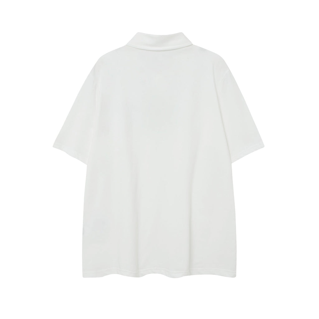 Chrome Heart T Shirts Sanskrit horseshoe print polo shirt short sleeve