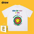 Drew T-shirts T-shirt Smiley Graffiti Printing Short Sleeve