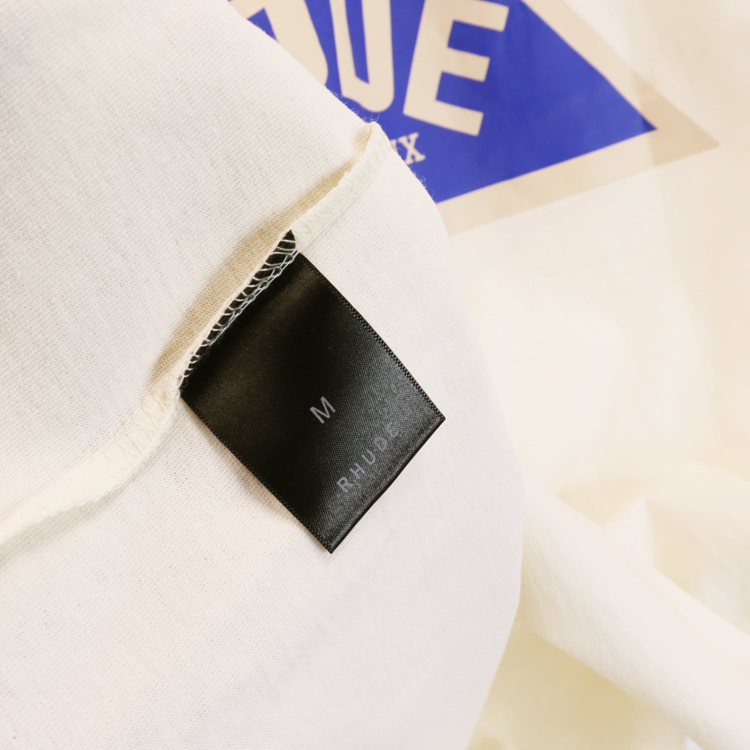 Rhude T-shirt Micro Label Alphabet Slogan Pattern Printed Short Sleeve T-shirt