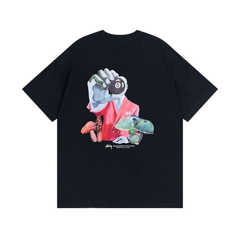 Stussy T-Shirts Casual Loose Couple T-Shirts