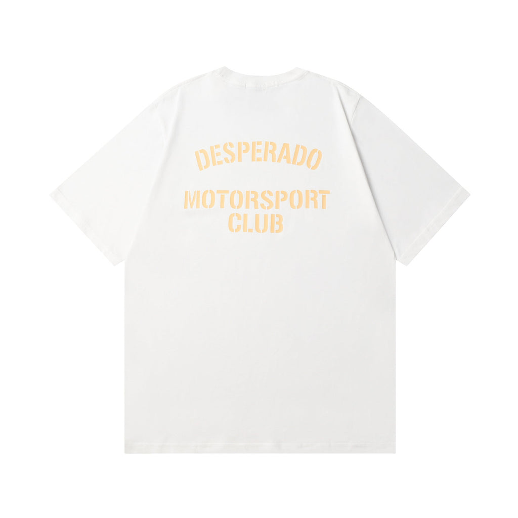 Rhude T-shirt Racing Club Alphabet Slogan Printed Short Sleeve T-shirt