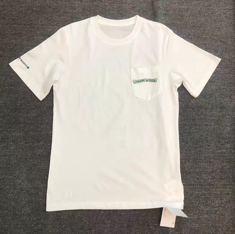 Chrome Heart T Shirts CH Horseshoe Croix Cross Sanskrit Casual Short Sleeve T-Shirt