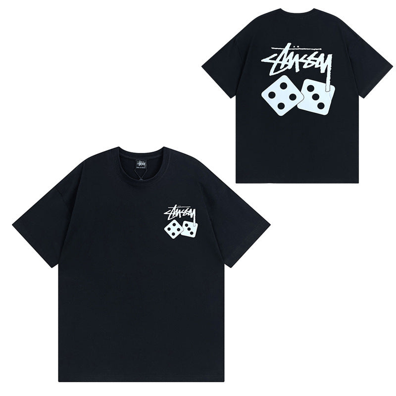 Stussy T-Shirts Casual Versatile Loose T-Shirts Couple