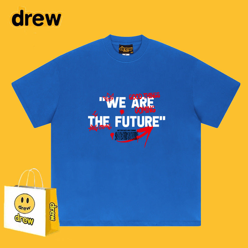 Drew T-shirts Short Sleeve Smiley Print
