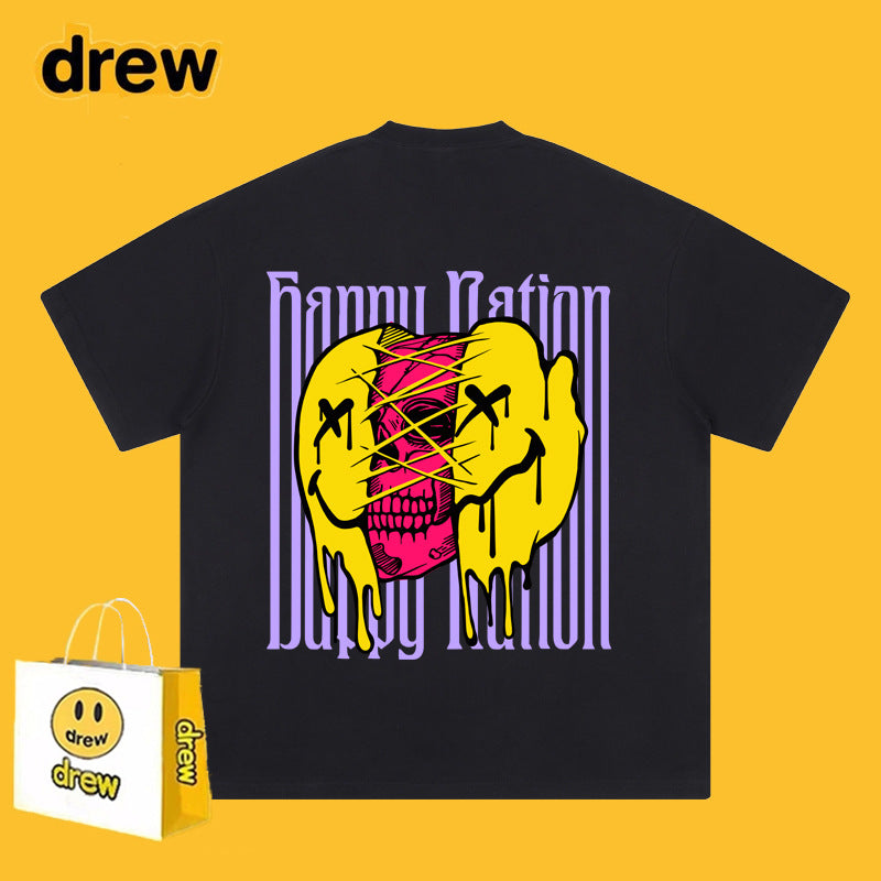 Drew T-shirts Short Sleeve T-shirt Loose round Neck