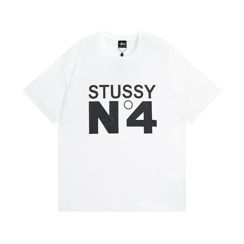 Stussy T-Shirts Casual Loose Couple T-Shirts