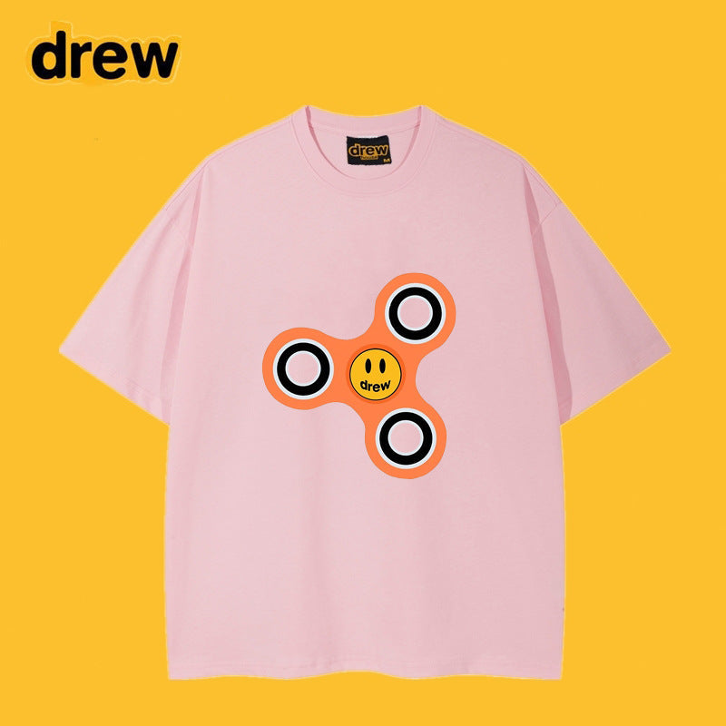 Drew T-shirts Cotton Short Sleeve Loose Men's Short Sleeve