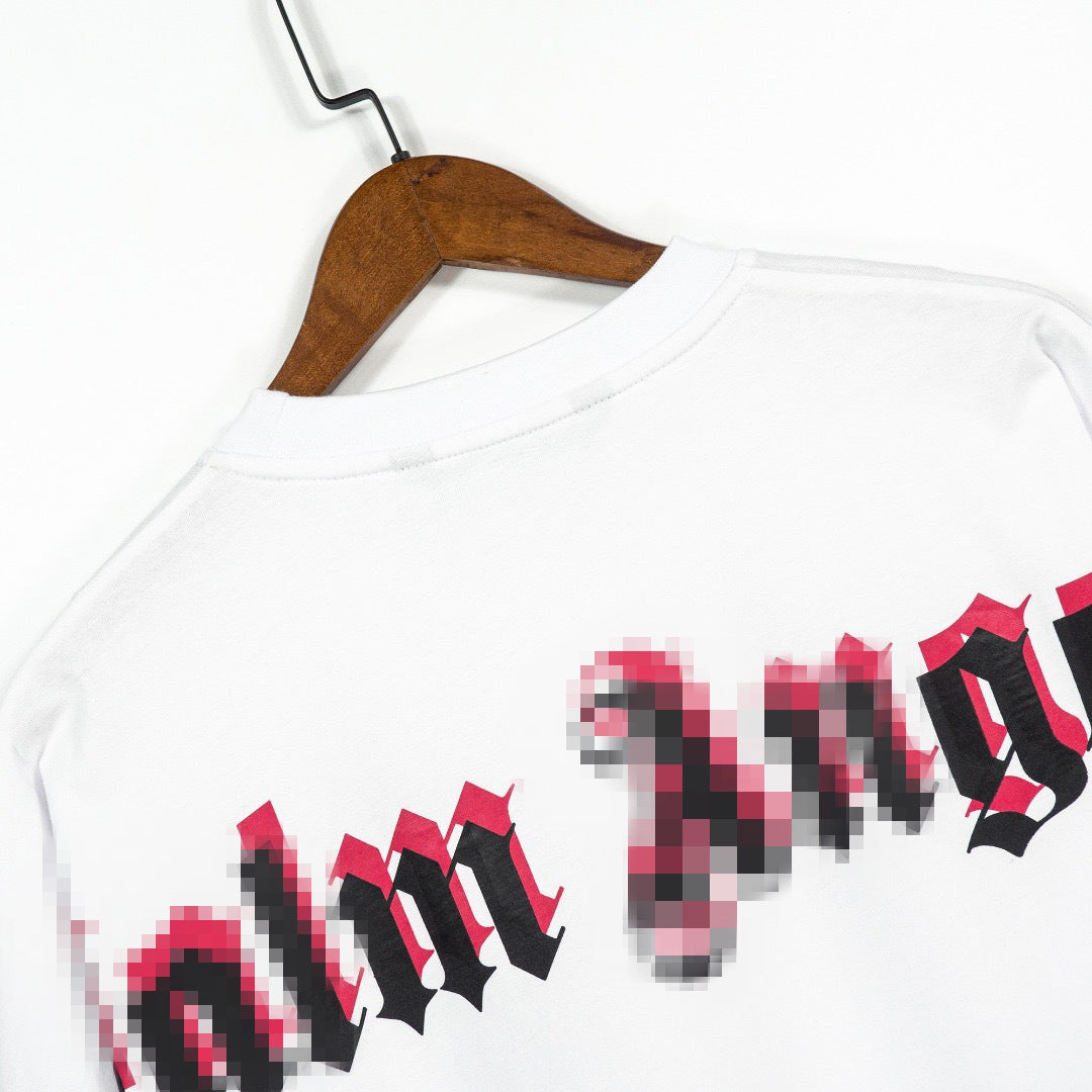 Palm Angle Sweater Palm Angels Long Sleeve round Neck T-shirt Letters Spring and Autumn