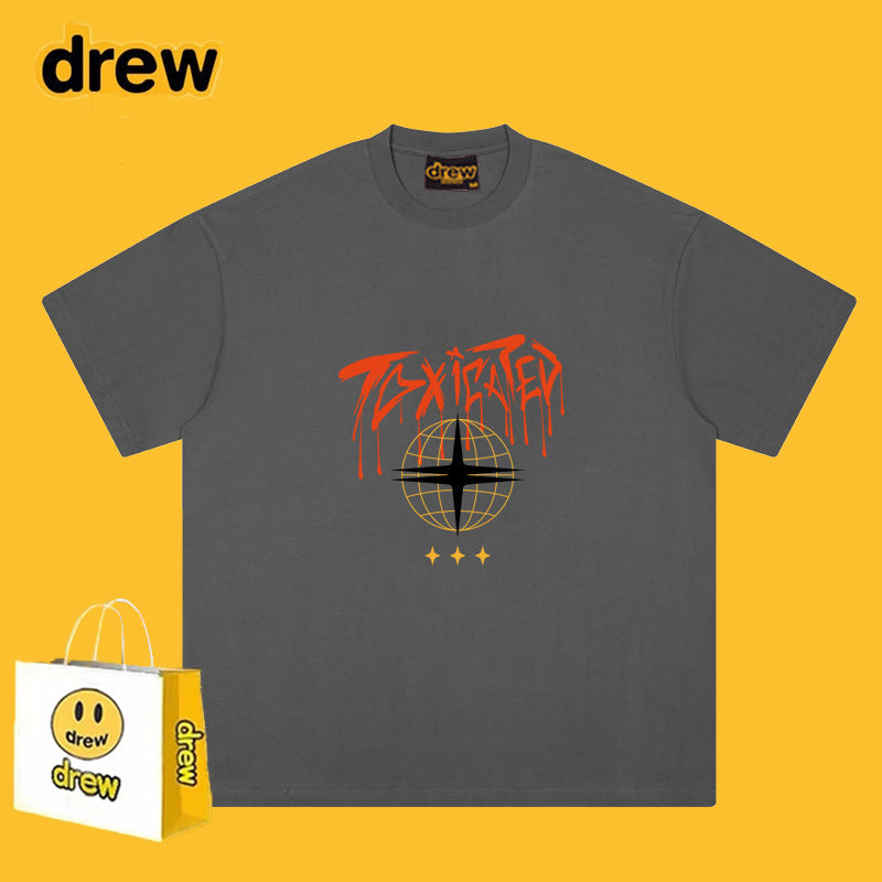 Drew T-shirts Short Sleeve Earth Print T-shirt