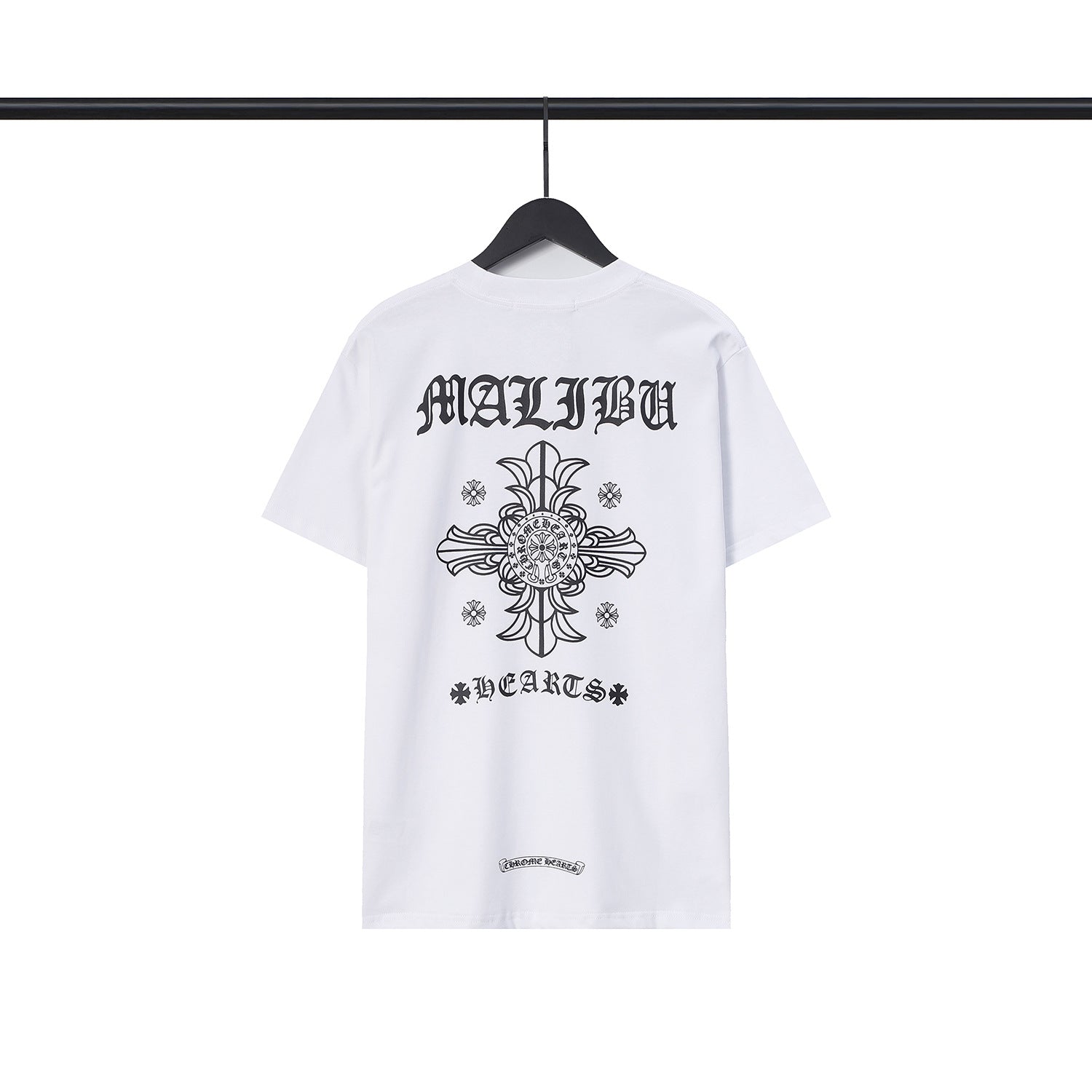 Chrome Heart T Shirts Sanskrit Cross Horseshoe Letter Flower Short Sleeve T-Shirt