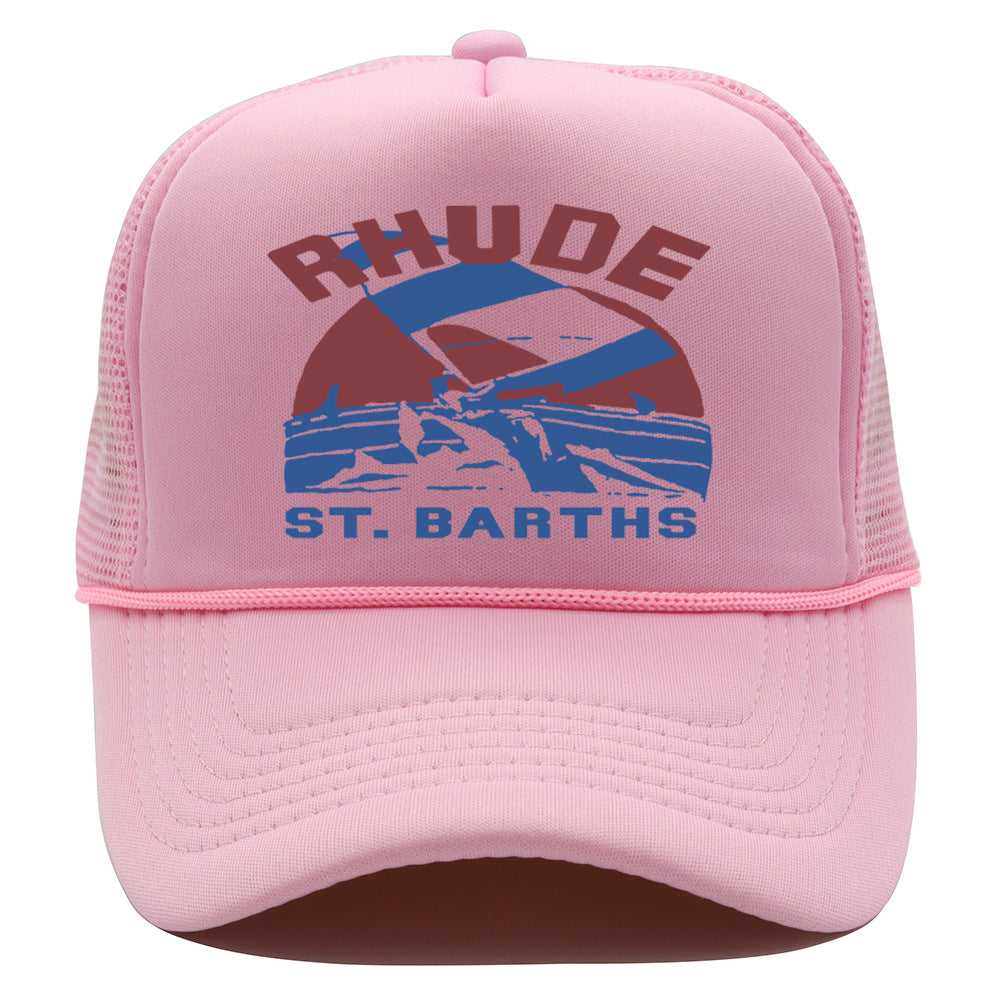 Rhude Hat Retro Outdoor Shade Baseball Net Cap