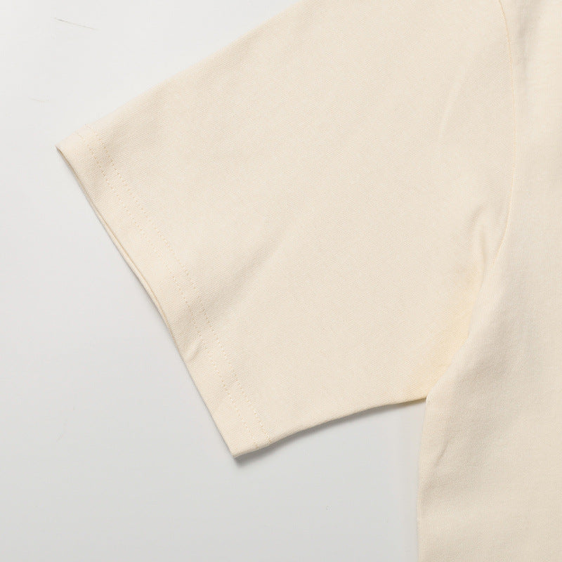 Rhude T-shirt Parrot Wheat Ear Letter Print Short Sleeve T-shirt