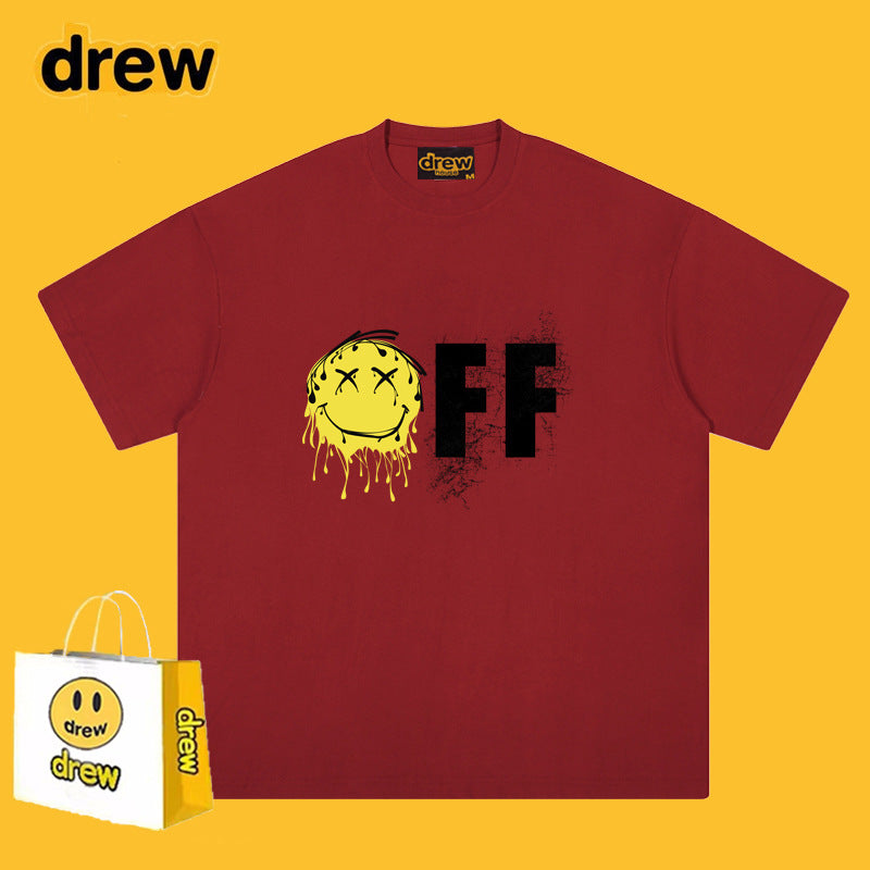 Drew T-shirts Short-Sleeved T-shirt Smiley Face