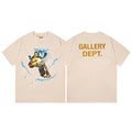 Gallery Dept T-Shirt Letter Pattern Washed Old Short Sleeve T-Shirt