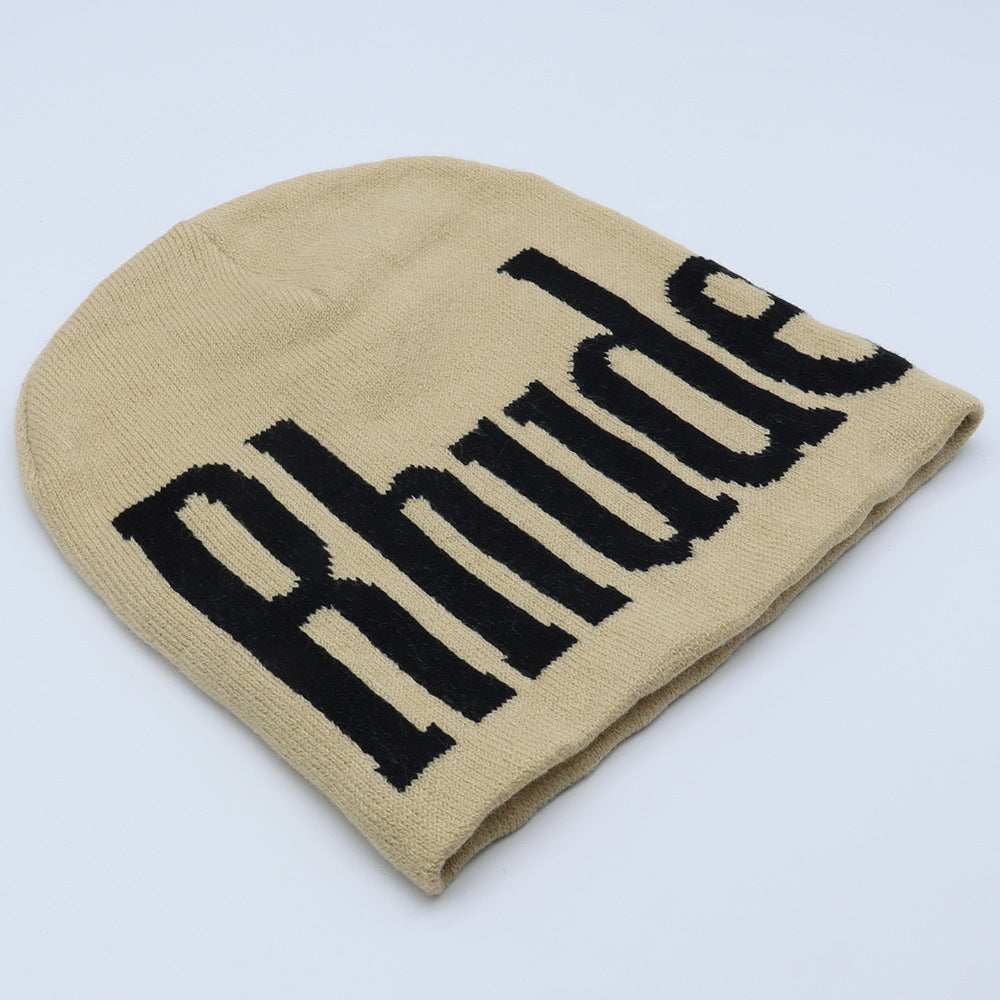 Rhude Hat Fashion Knitted Hat Windproof Ear Protector