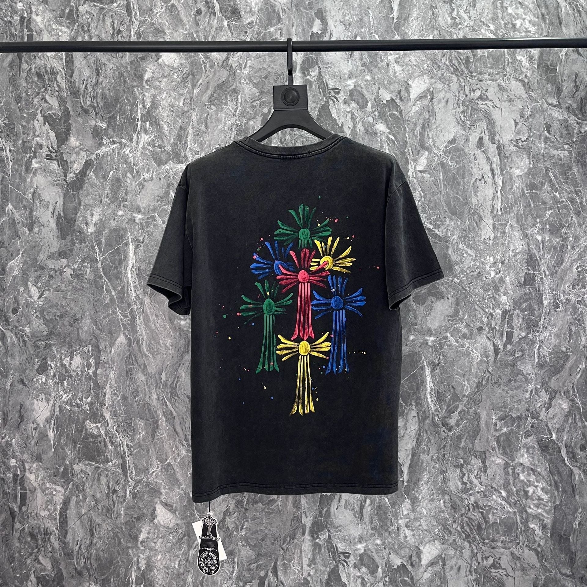 Chrome Heart T Shirts Croix Summer Trend Brand Short Sleeve Street