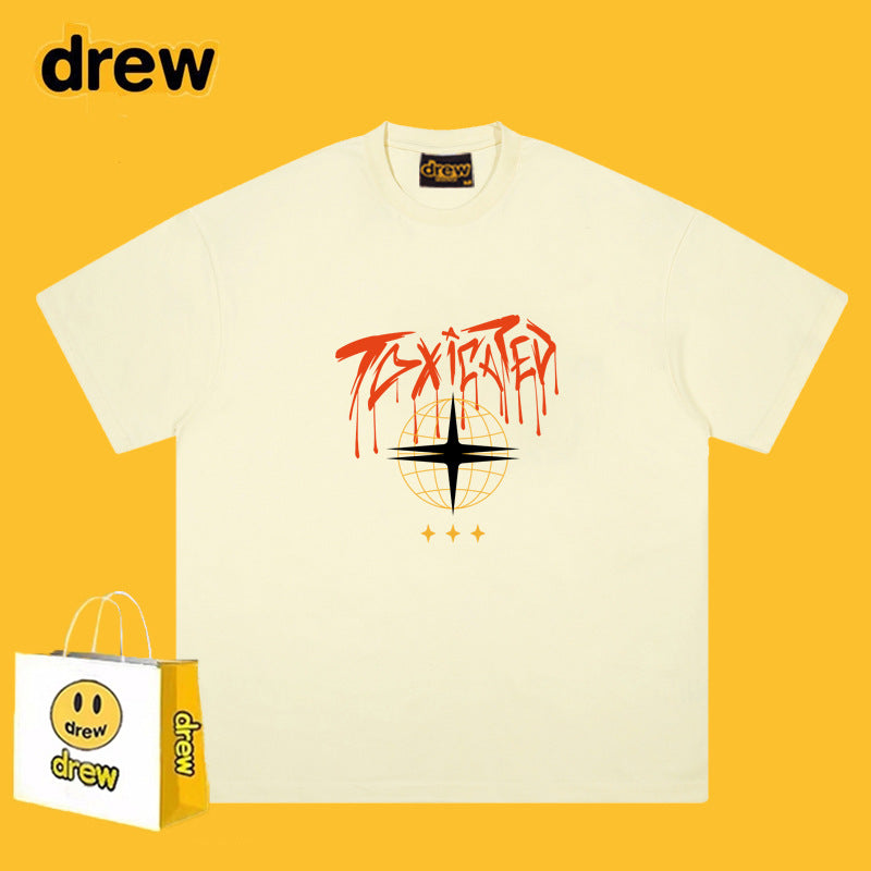 Drew T-shirts Short Sleeve Earth Print T-shirt
