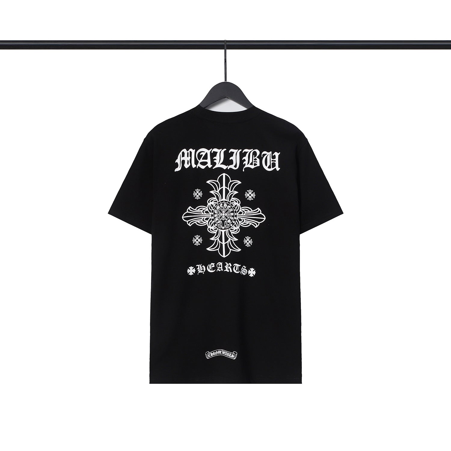 Chrome Heart T Shirts Sanskrit Cross Horseshoe Letter Flower Short Sleeve T-Shirt
