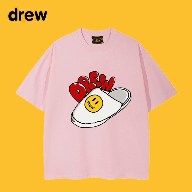 Drew T-shirts Graffiti Fashion Brand Printing T-shirt
