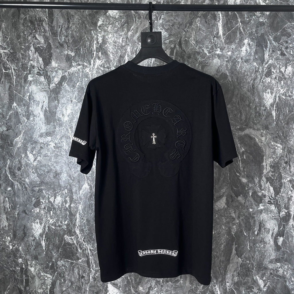 Chrome Heart T Shirts Croix Heavy Industry Embroidery Short Sleeve T-Shirt