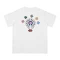 Chrome Heart T Shirts Cross Leather Print Short Sleeve T-Shirt Loose
