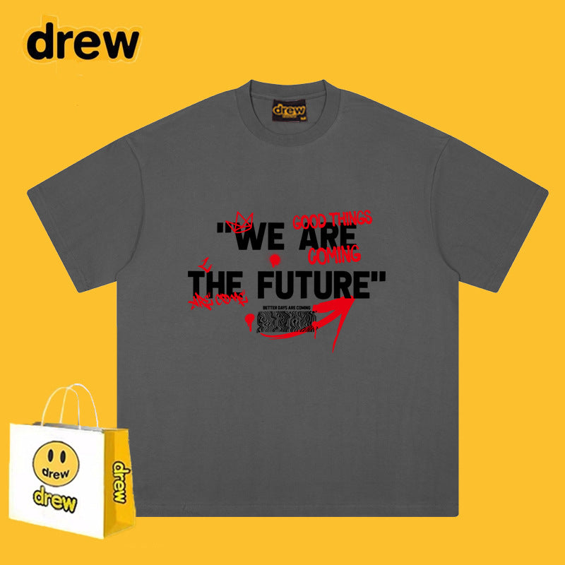 Drew T-shirts Short Sleeve Smiley Print