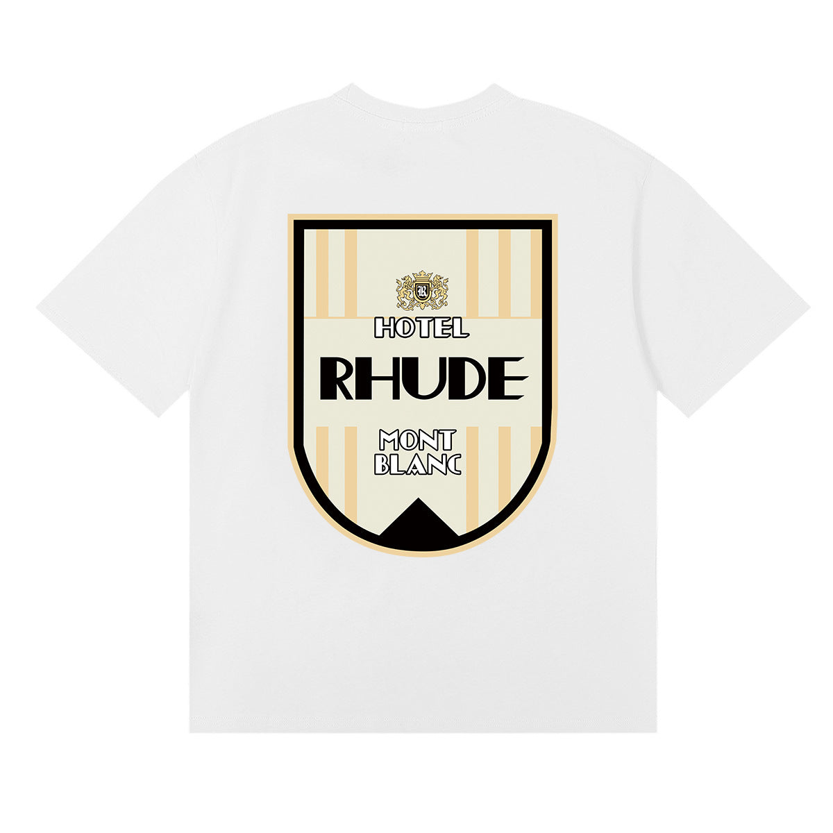 Rhude T-shirt Ski Theme Letter Print Short Sleeve T-shirt