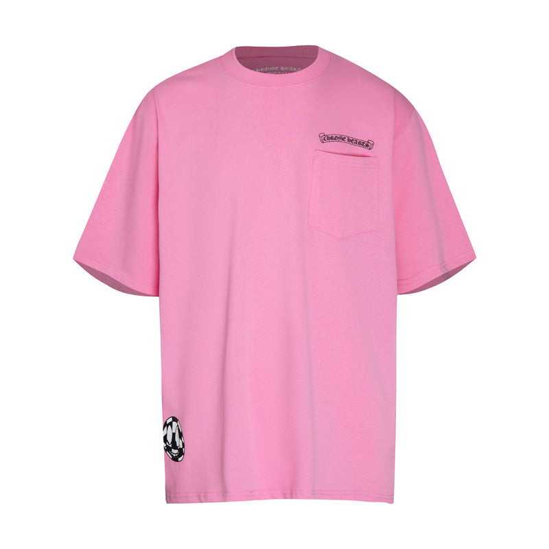 Chrome Heart T Shirts Graffiti Cross Sanskrit Short Sleeve T-Shirt