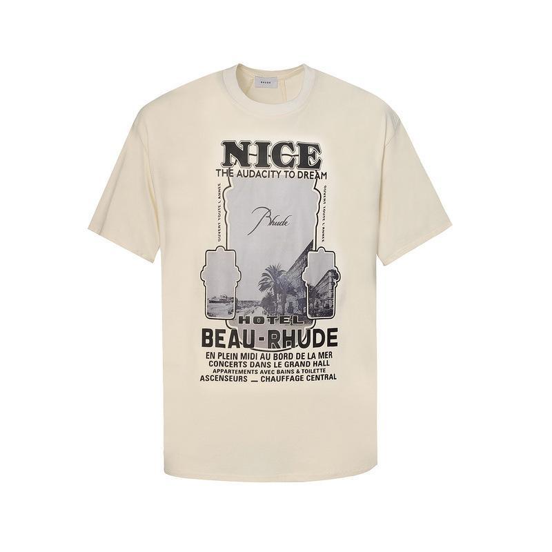 Rhude T-shirt Geometric Print Short Sleeve T-shirt