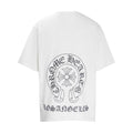 Chrome Heart T Shirts Summer Horseshoe Cross Print Short Sleeve T-Shirt