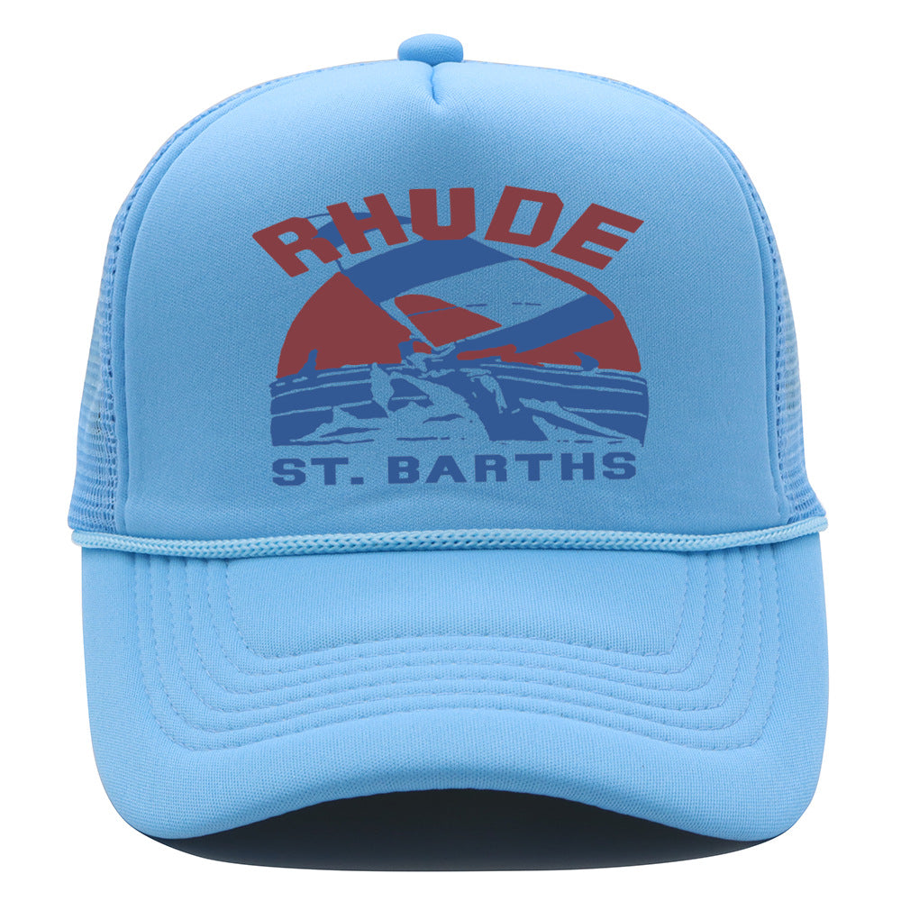 Rhude Hat Retro Outdoor Shade Baseball Net Cap