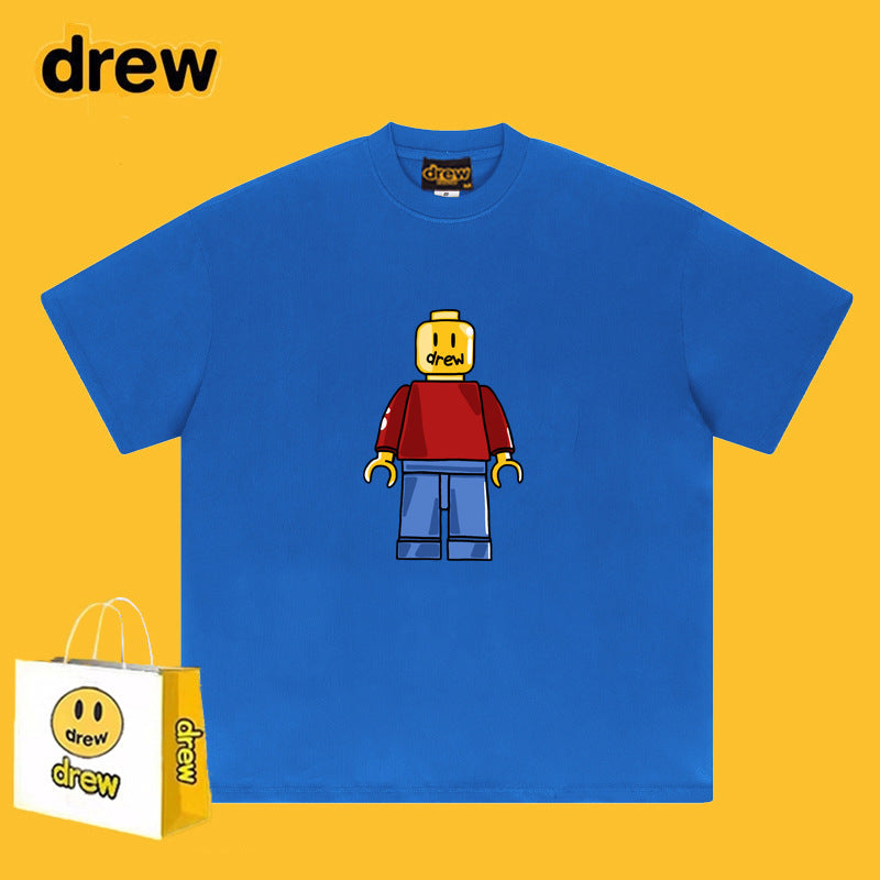 Drew T-shirts Short Sleeve Loose round Neck Short Sleeve