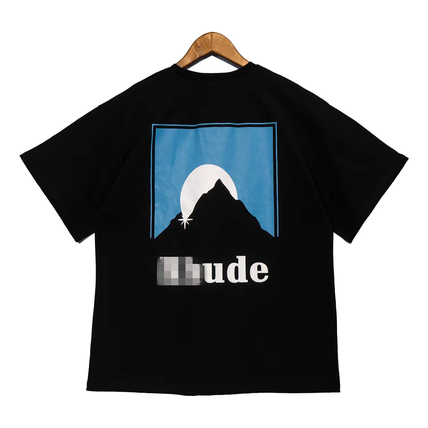 Rhude T-shirt Classic Sunset Theme Printed Short Sleeve T-shirt