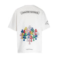 Chrome Heart T Shirts Colorful Cross Flower Arm Short Sleeve