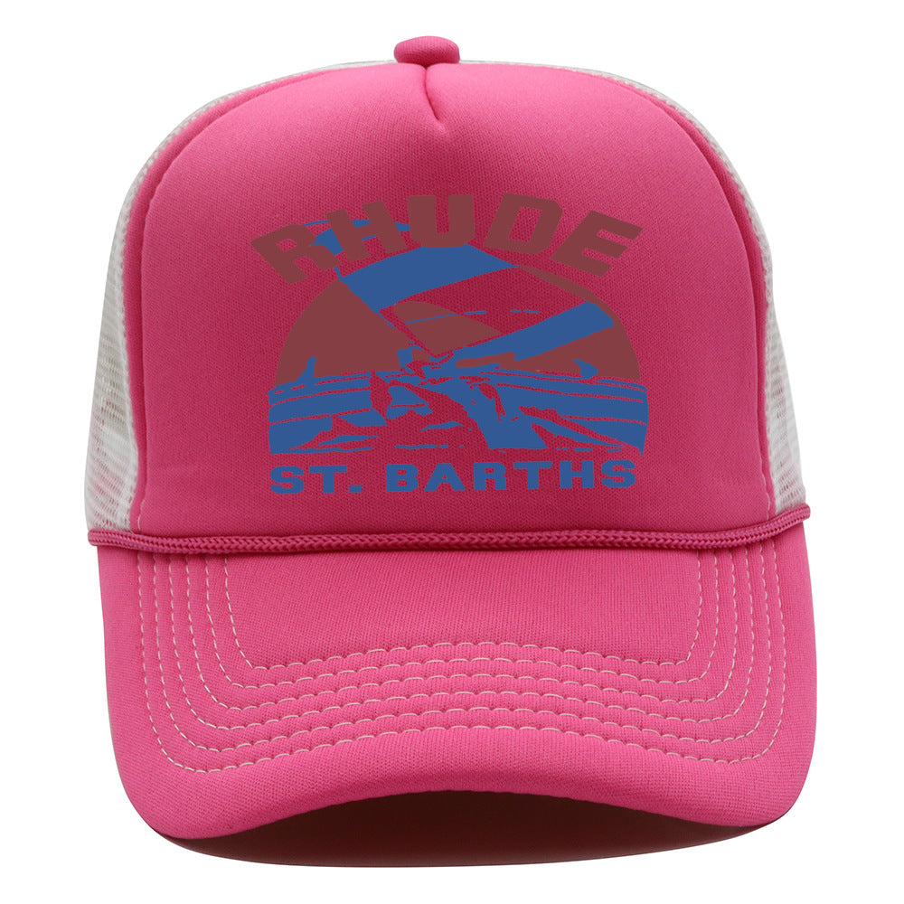 Rhude Hat Retro Outdoor Shade Baseball Net Cap