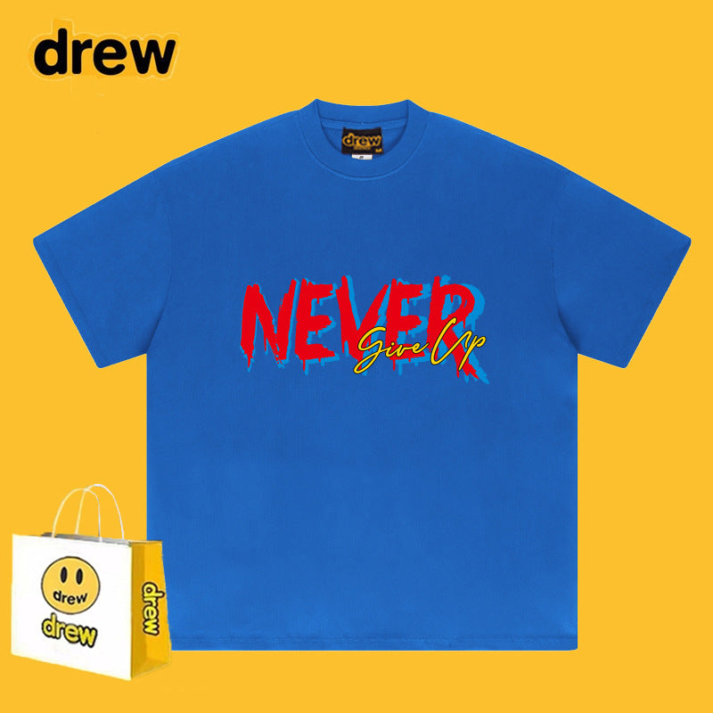 Drew T-shirts Printed Smiley T-shirt Loose
