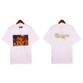 Denim Tears T-shirts Kapok Letter Portrait Short Sleeve T-shirt