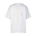 Chrome Heart T Shirts Croix Cross Color Embroidery Printed Short Sleeve T-Shirt Loose