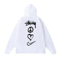 Stussy Hoodie Fall/Winter Fleece Hooded Sweater