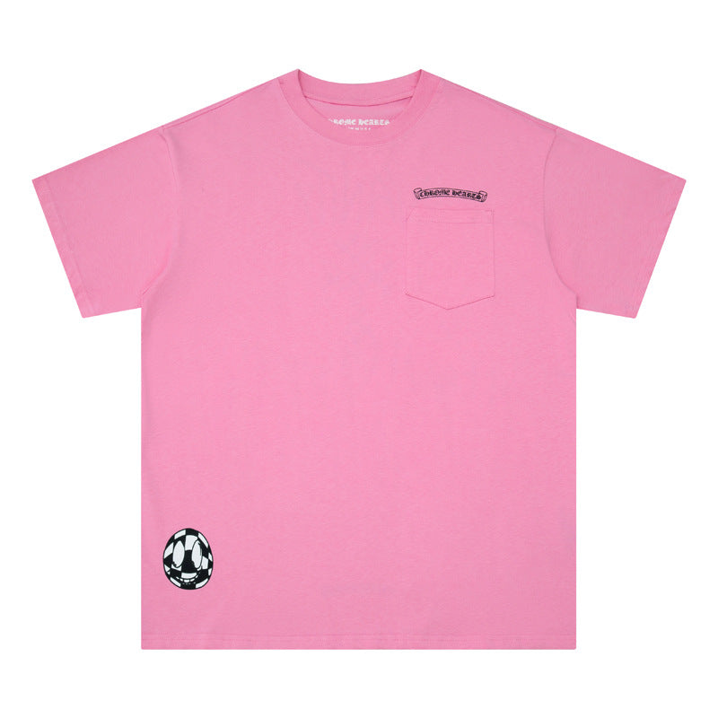 Chrome Heart T Shirts Graffiti Cross Sanskrit Short Sleeve T-Shirt