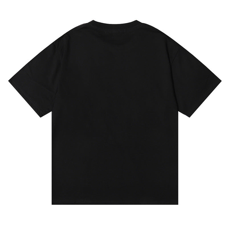 Rhude T-shirt gradual change color bird print short sleeve T-shirt