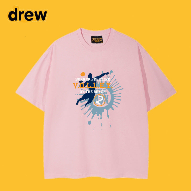 Drew T-shirts Cotton Short-Sleeved Printed T-shirt