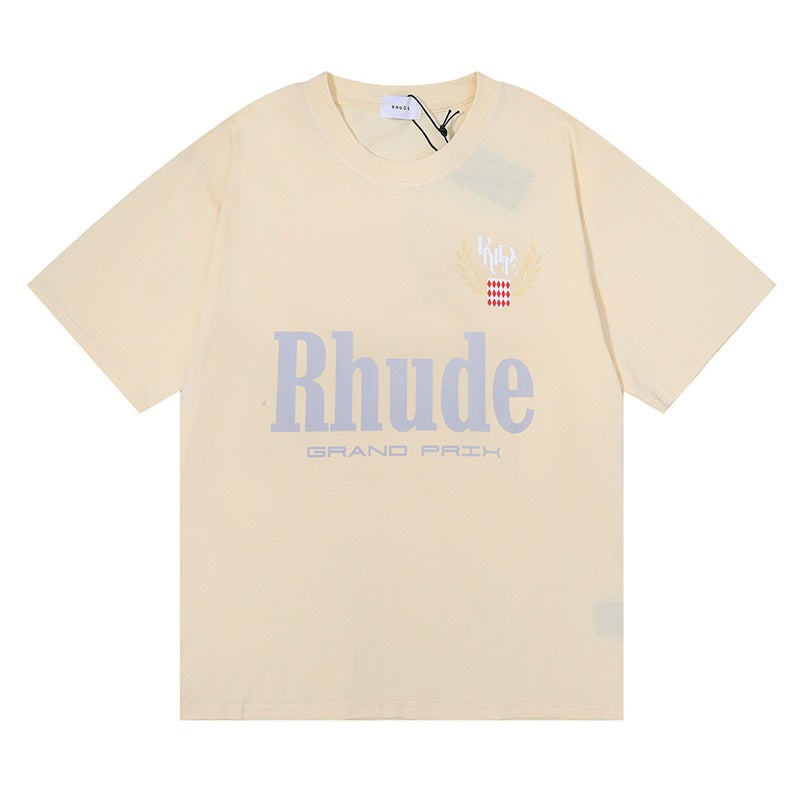 Rhude T-shirt Letter Print Short Sleeve T-shirt