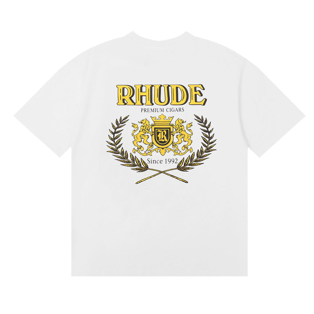Rhude T-shirt Wheat Ear Badge Short Sleeve T-shirt