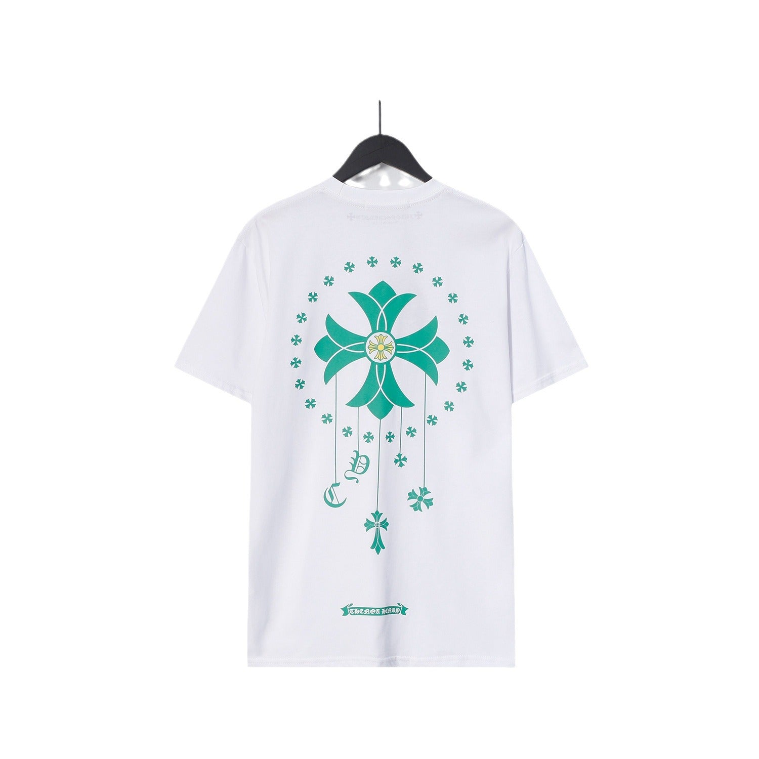 Chrome Heart T Shirts Cross Casual Loose Cotton Crew Neck T-Shirt