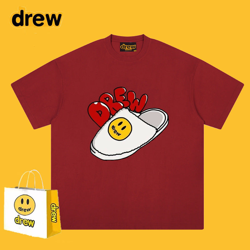 Drew T-shirts Graffiti Fashion Brand Printing T-shirt
