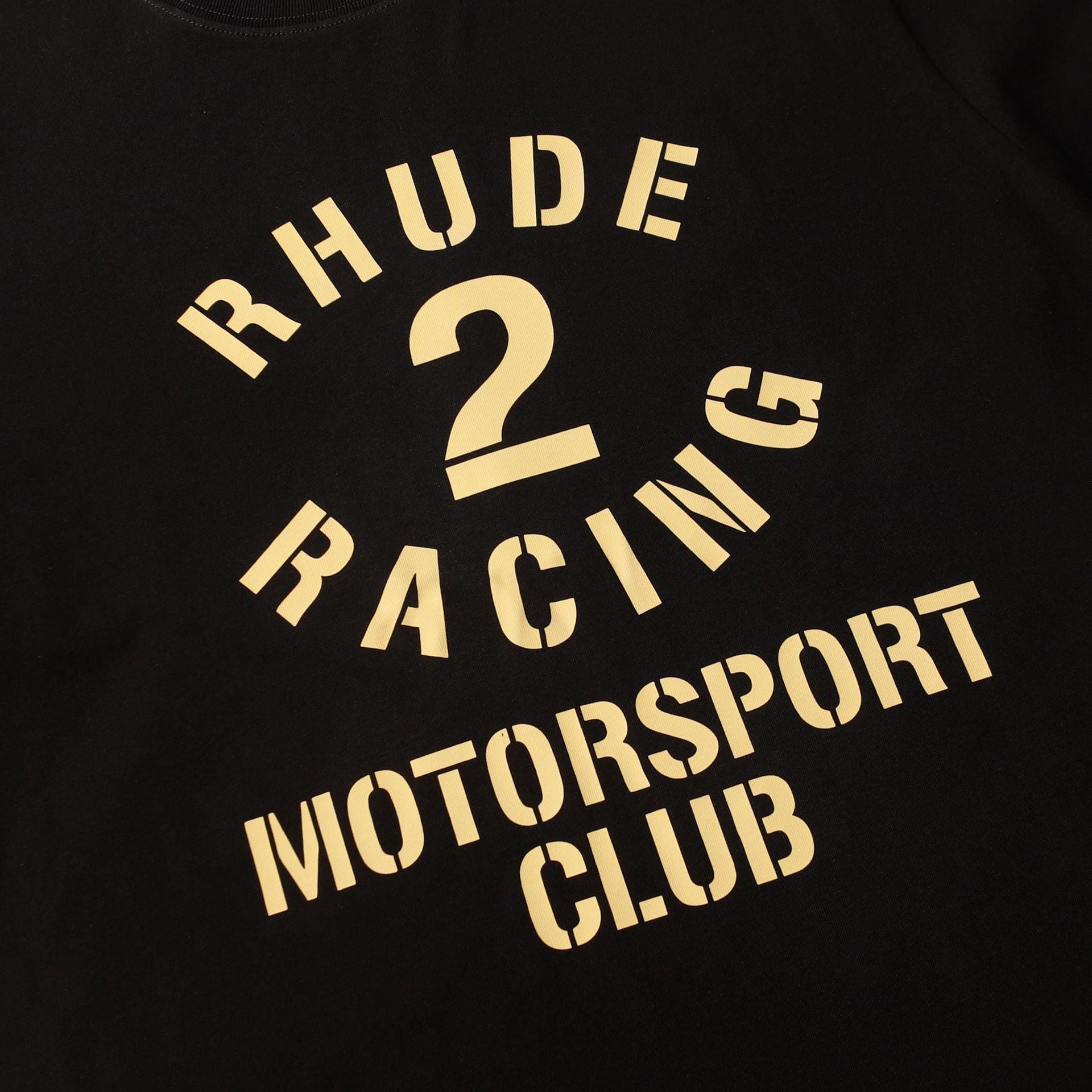 Rhude T-shirt Racing Club Alphabet Slogan Printed Short Sleeve T-shirt